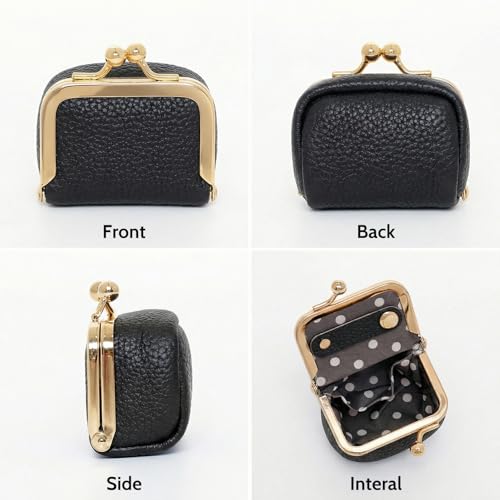 Sdfvsdg Genuine Leather Mini Jewelry Box Portable Vintage-Inspired Leather Small Coin Purse Jewelry Organizer Case Mini Tr...