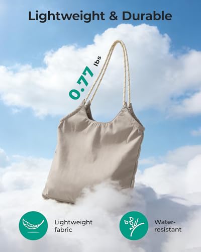 BAGSMART Beach Bags for Women, Beach Tote Bag Beach Bag with Zipper Travel Tote Bag for Women Sandproof Swim Pool Bag | Pa...