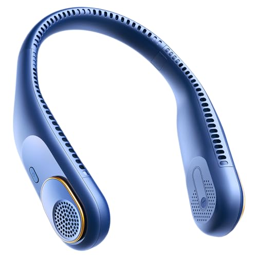 SWEETFULL Portable Neck Fan 360° Cooling Bladeless Personal Fan | No Hair Twisting - 4000mAh USB Rechargeable Wearable Fan...