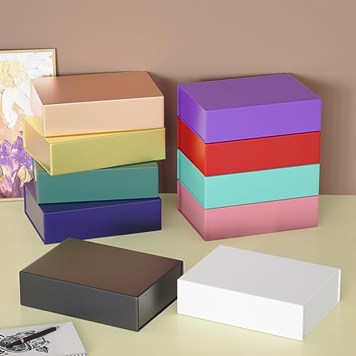 Black Gift Box 11.9" x 8.5" x 3.3" with Magnetic Closure Lid Gifts Boxe for Presents,Bridesmaid Gift Boxes,Cute Box,Birthd...