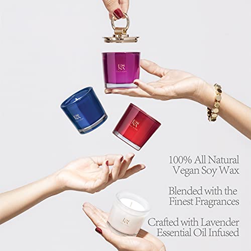 Luxury Scented Candle Set 4 All Natural Soy Aromatherapy Candle Gift Set Votive Candle Gift Set for Women Self Care Stress...