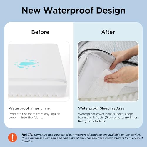 Bedsure XL Dog Bed for Extra Large Dogs - Orthopedic XLarge Dog Cat Cooling Bed Washable, Comfort Dogs Couch Sofa with Wat...