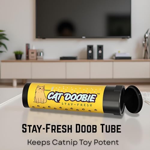 Nestpark Cat Doobie Catnip Cat Toy - Crinkle Kitten Kicker with Extra Strong Catnip - Funny Interactive Cat Toy Indoor Cat...