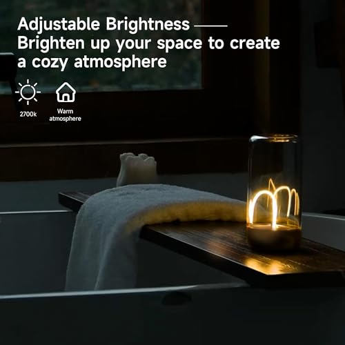 AUGE LIGHT Mini Minimalist Table Lamp Cordless Lamp Rechargeable Table Lamp Portable Nightstand Lamps Desk Lamps for Home ...