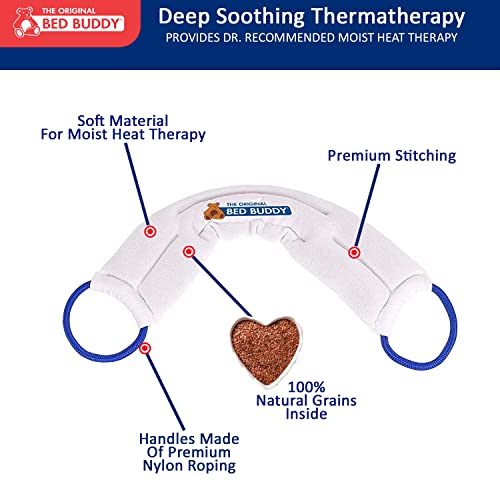 Carex Bed Buddy Heat Pad And Cooling Neck Wrap - Microwave Heating Pad For Sore Muscles - Cold Wrap Pack For Aches and Pain