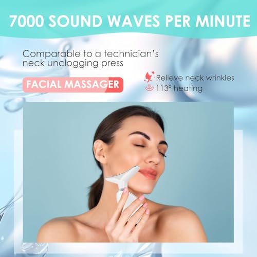 Facial Massager Face and Neck, Face 𝖲 culpting Wand Tool with 7 Color - Birthday, Christmas, Mothers Day, Valentines Day ...