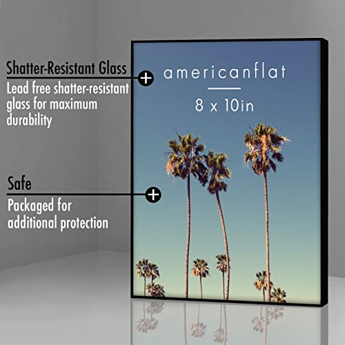 Americanflat Front Loading 8x10 Picture Frame with Shatter-Resistant Glass - Set of 6 - Metropolitan Collection - Photo Fr...