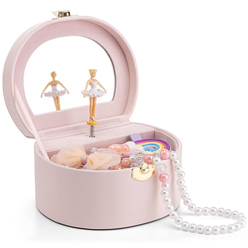 Vlando Musical Jewelry Box for Girls - Valentines Day Gifts for Daughter Kids - Birthday for Girls Ages 4 5 6 7 8-12 Year ...