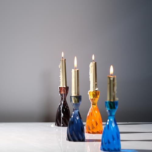 ICNBUYS Twizzle Twist Candle Holder, Decorative Candle Holder for Table Display, Romantic Decoration, Unique Home DÉCOR Ae...