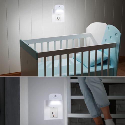 Eneteck Night Light, LED Night Lights Plug into Wall, Dusk to Dawn Sensing Nightlights, No Glaring Compact Size, Night Lig...