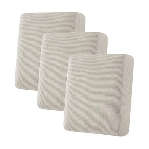 H.VERSAILTEX Super Stretch Individual Seat Cushion Covers - Sofa & Couch Cushion Slipcover Sets - Thick Jacquard Textured ...