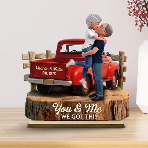 Personalized 2 Layered Wooden Plaque You and Me We Got This Timeless Love Under The Light Custom Engraved Couple Sign Vale...