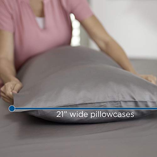 MyPillow Giza Dreams Bed Sheets, 100% Certified Giza Egyptian Cotton, Deep Pocket, Sateen Weave [King, Blue Green Floral]
