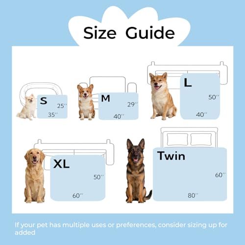 Soulbond Cooling Blanket for Large Dogs - Q-MAX>0.45, Washable Cool Pet Cats Throw Blanket for Hot Weather, Self-Cooling S...