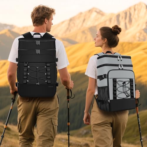 MIYCOO Cooler Backpack - 40 Cans Insulated Backpack Cooler for Men & Women, Portable 2 Leak Proof Compartments Coolers Bag...