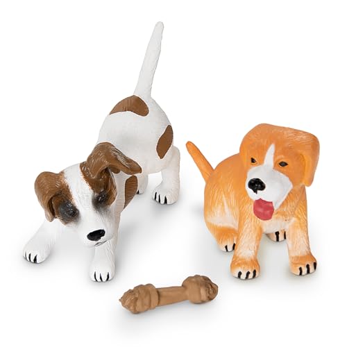 Terra by Battat – 5 Pieces Dog House Playset with Toy Dog Figurines – Durable & Realistic Animal Figures for Toddlers – Ed...