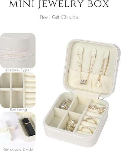 SLOZO Travel Jewelry Case, Travel Jewelry Box, Mini Jewelry Travel Case, Jewelry Organizer Case, Portable Small Jewelry Or...
