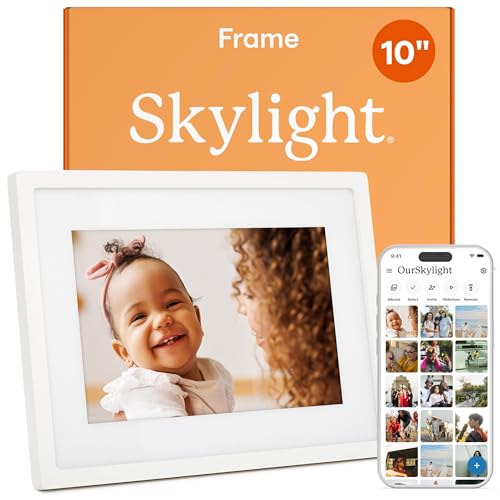 Skylight Digital Picture Frame - WiFi Enabled with Load from Phone Capability, Touch Screen Digital Photo Frame Display - ...