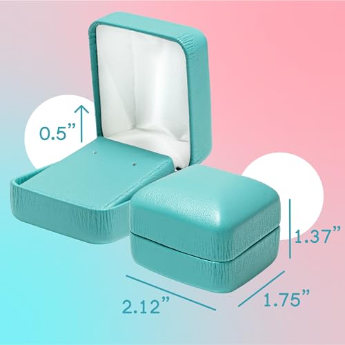 Prestige & Fancy Premium Leatherette Earring Gift Box | Small Earring Jewelry Box | Elegant Earring Gift Box for Studs | ...