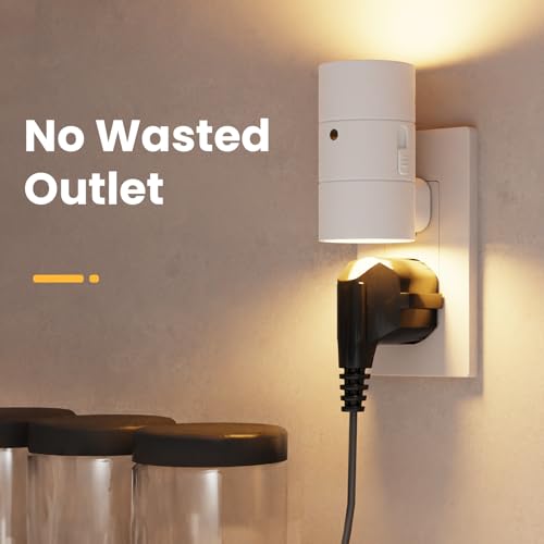 VOLISUN Night Lights Plug into Wall, Dimmable LED Nightlight with Dusk to Dawn Light Sensor, 0-100LM Adjustable Brightnes...