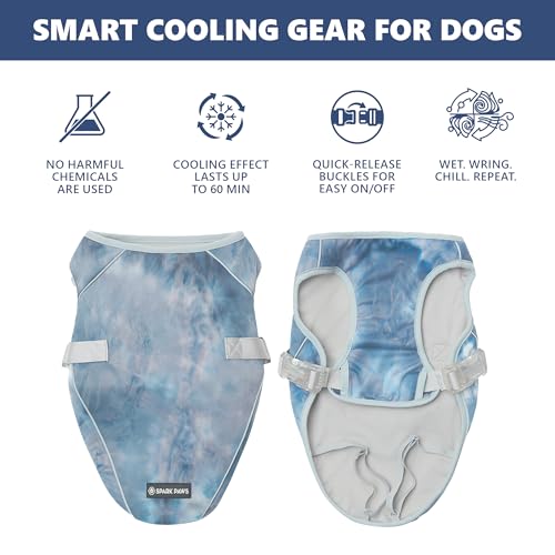Spark Paws Dog Cooling Vest - SPF 50 UV Sun Protection - Summer Heat Relief Gear for Dogs, Lightweight, Evaporative Coolin...