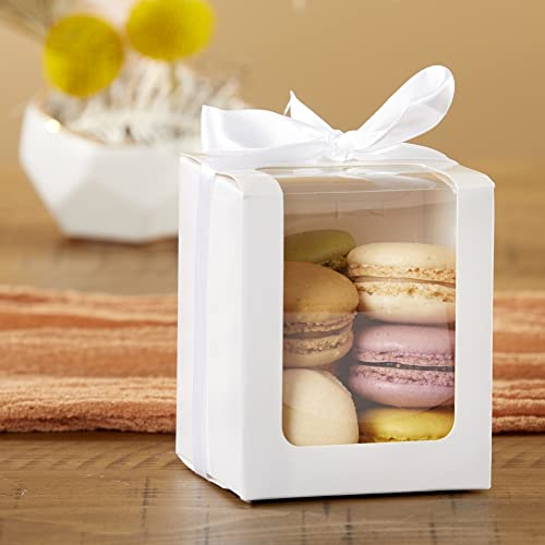 Kate Aspen Gift Boxes for Stemless Wine Glass, 9-Ounce, White, Set of 12