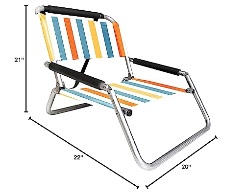 Neso Beach Chairs - Lightweight, Portable and Foldable Recliner Beach Chairs for Park, Camping and Outdoor Adventures - wi...