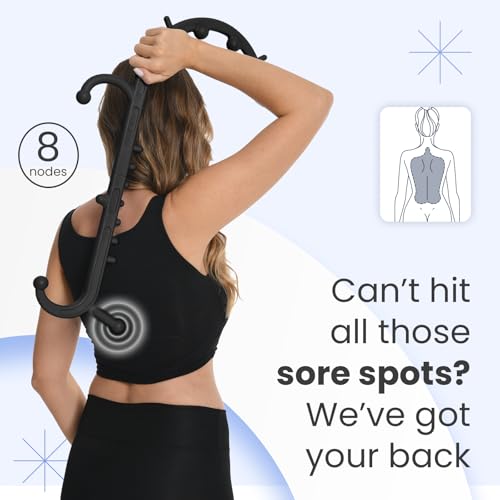 Ranarose Deep Tissue Back & Neck Massager - Back Massager Stick for Pain Relief, Muscle Knot Remover, Trigger Point Massag...