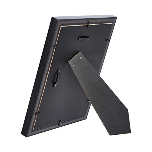 Amazon Basics Rectangular Photo Picture Frame, 8 x 10 in, Pack of 2, 11.22 x 9.21 inches, Black