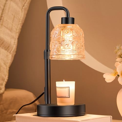 Candle Warmer Lamp with Timer Dimmer, Adjustable Height Wax Melt Warmer for Jar Candles, Housewarming Gift, Birthday Mothe...