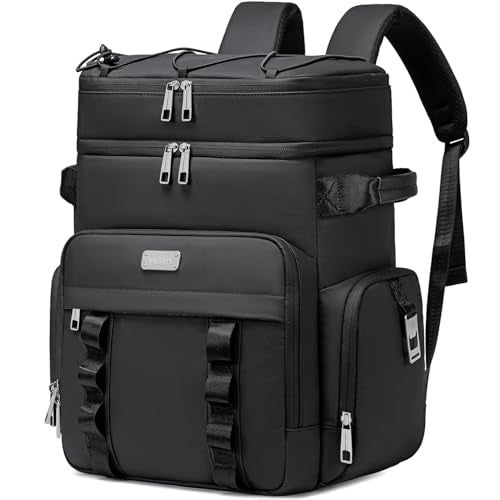 Weitars Insulated Cooler Backpack,Double Deck Waterproof Soft Cooler Bag,Backpack Coolers Leak Proof Lunch Backpack for Me...