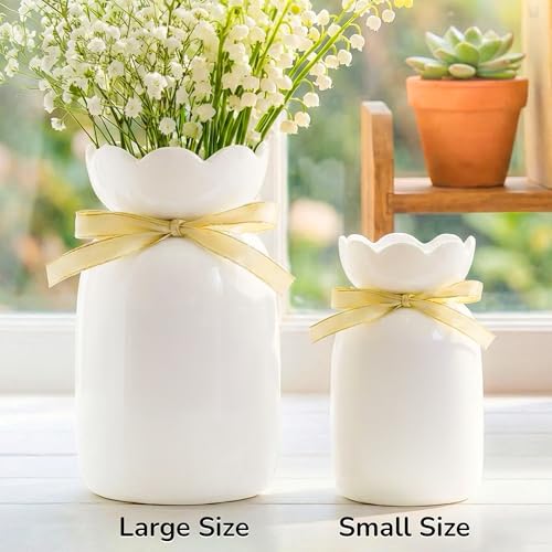 Personalized Best Friends Flower Vase, Custom Birth Flower Ceramic with Names, Friendship Gift for Women, Bestie Gift Ide...