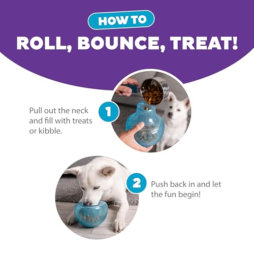 Outward Hound by Planet Dog Snoop Dog Toy – Treat‑Dispenser Puzzle Ball, Interactive Slow Feeder, Medium to Large Dogs, Bo...