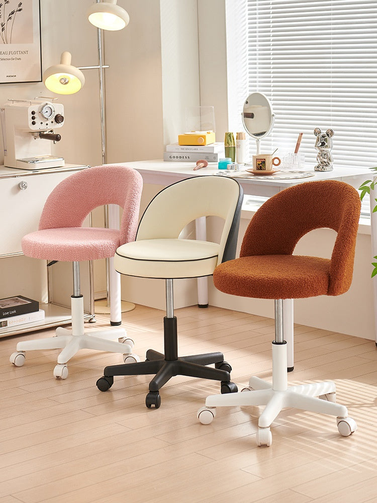 Fleece-lined Computer Chair For Girls Bedrooms