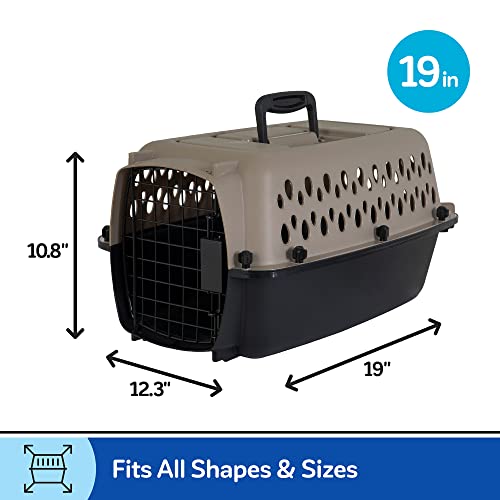 Petmate Vari Dog Kennel Portable Airline-Friendly Carriers & Crates for Small Dogs and Puppies, Durable Plastic, Pet Carri...