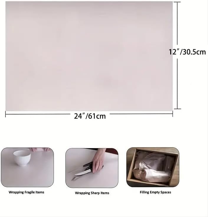 100 Sheets Packing Paper for Moving, Newsprint Paper for Packing Wrapping, Wrapping Paper for Packaging Glasses Dishes - M...