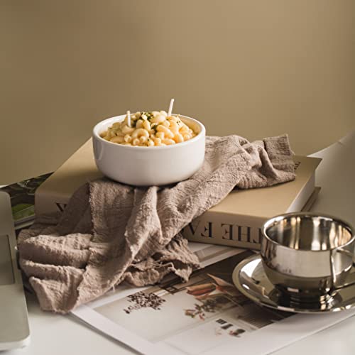 ILIKEPAR Macaroni and Cheese Pasta Bowl Scented Candle Ritual Gift for Your Lovers Friends Macaroni Pasta 5.6oz (160g)