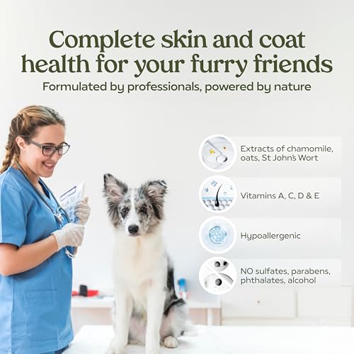 PAWFUME Skin & Coat Detangler Spray for Dogs, 1-Pack – Soothe Dry, Itchy Coats Quickly – Non-Toxic Chamomile & Oat Formul...