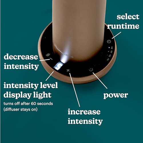 Homedics SereneScent Waterless Essential Oil Diffuser, Home Fragrance Scent Diffuser for Large Rooms, No Water Needed, Pat...