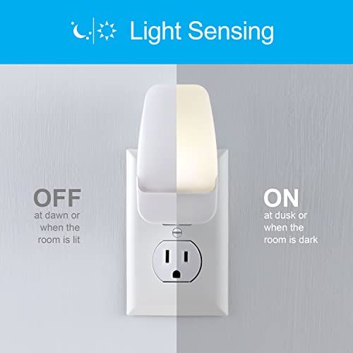 GE LED Night Light, Plug-in, Dusk to Dawn Sensor, Warm White, Ambient Lighting, Ideal Kids Adults Nightlight for Bedroom, ...