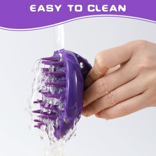 Cat Brush with Soft Rubber Pins, Washable Silicone Pet Brushes for Indoor Cats Kitty - Grooming Shedding Massage & Bath, R...