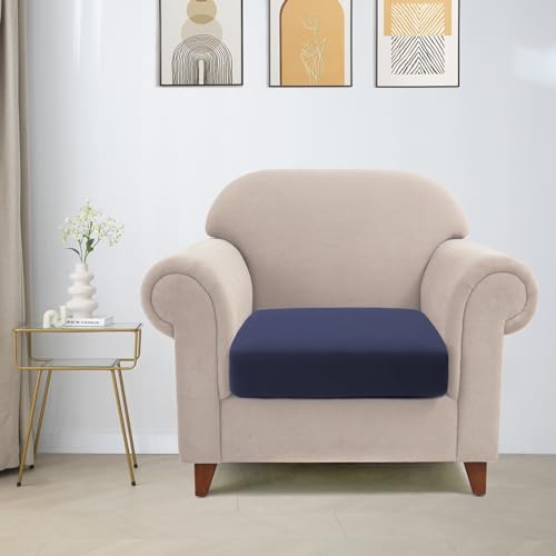 TOPYUMH 100% Waterproof Couch Cushion Covers Chair Seat Cover, Stretch Sofa Cushion Covers for Sectional Sofa, Reversible ...