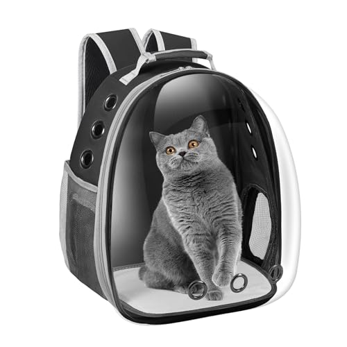 Cat Carrier Backpack, Pet Carrier Backpack Front Pack for Small Medium Cat Puppy Dog Carrier Backpack Bag Space Capsule, P...