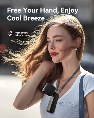 Handheld Portable Turbo Fan with Ice Cooler, Speed (1-199) 5500mAh Rechargeable Personal Fan,[20H Cooling Time] Mini Yet P...