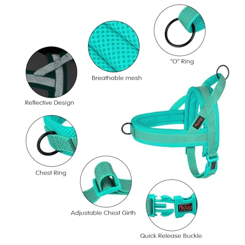 Didog No Pull Dog Harness with Breathable Mesh Padded, Full Reflective & Quick Fit Adjustable Vest Harness, Easy for Train...
