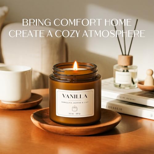 NORVENCE Scented Candles Gift Set, Stress Relief Candles for Home, Premium Soy Candle Set, Candles for Women and Men, Birt...