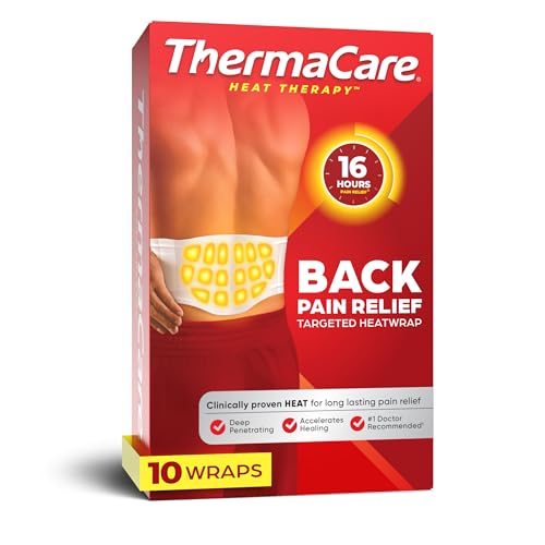 ThermaCare Advanced Back & Hip HeatWraps, Long-Lasting, Disposable Heat Therapy for Lower Back Pain, Muscle Soreness, & He...