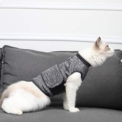 Coppthinktu Cat Anxiety Jacket, Anxiety Vest for Cats, Cat Anti Anxiety Vest, Shirt for Cat, Cats Calming Wrap Vet Recomme...
