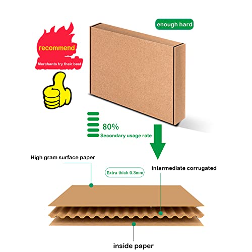 Small Green Shipping Packaging Boxs MEIANJU L6xW6xH2 inch 20PCS Shipping Boxs Gift Wrap Box for Bridesmaid Proposal,Invita...