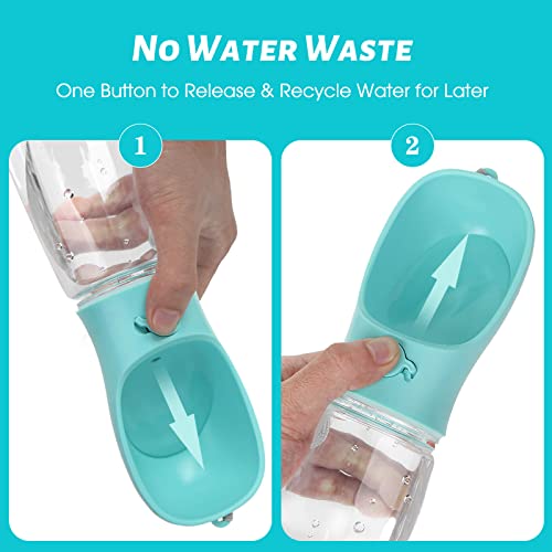 Kalimdor Dog Water Bottle, Leak Proof Portable Puppy Water Dispenser with Drinking Feeder for Pets Outdoor Walking, Hikin...